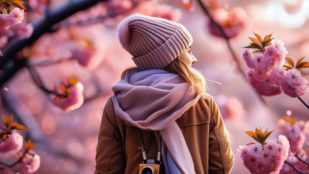 무주 벚꽃 여행 준비물 및 팁 (realistic 스타일)