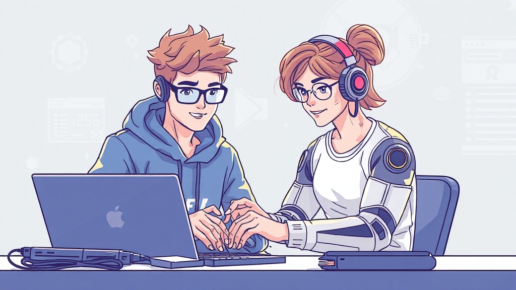 개발자와 크리에이터를 위한 기능 (illustration 스타일)