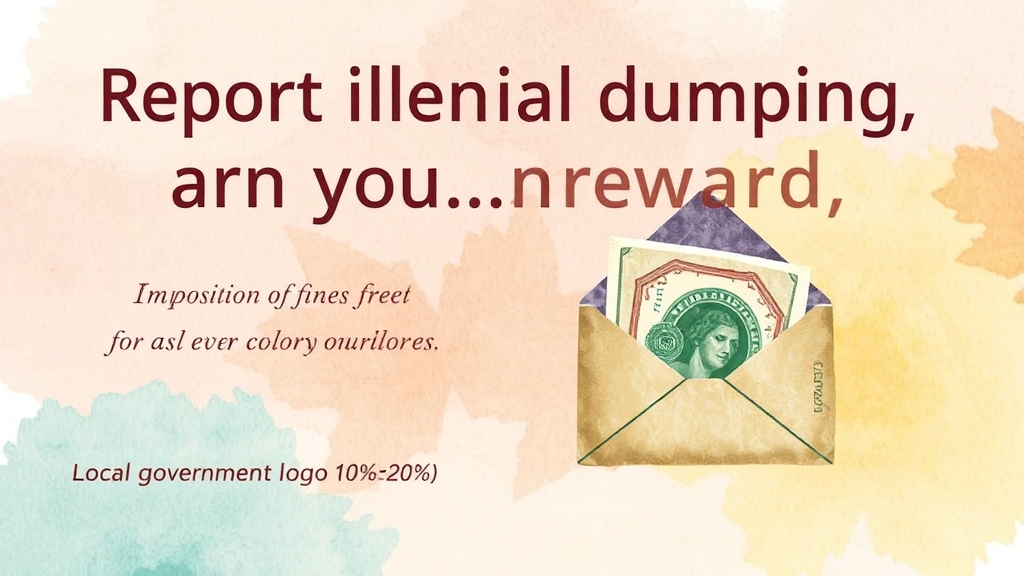 신고 포상금, 얼마나 받을까? (watercolor 스타일)