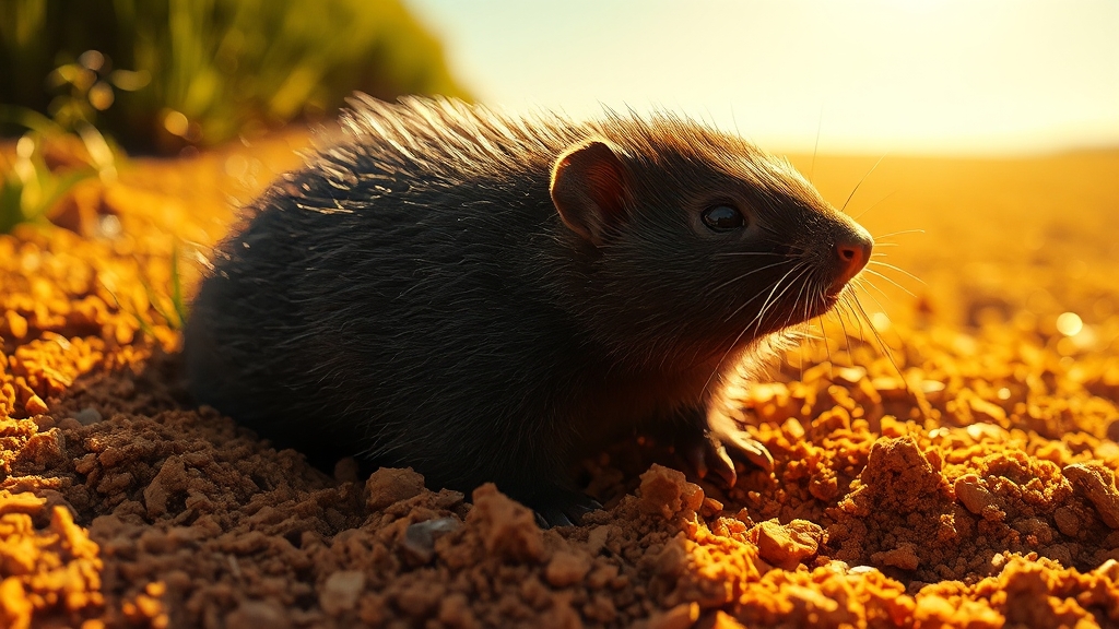 두더지 보는 꿈: 길몽일까? (realistic 스타일)