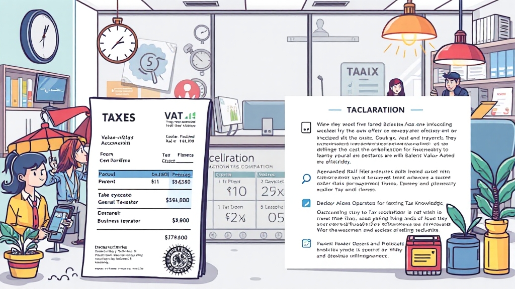 일반과세자와 간이과세자, 핵심 차이점 비교 (cartoon 스타일)