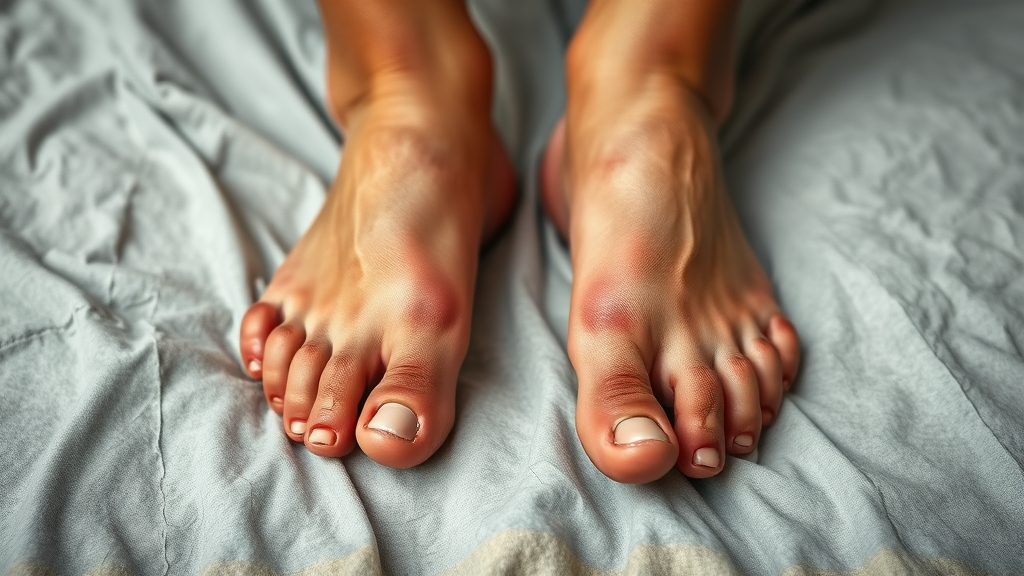 당뇨병 환자에게 흔한 피부 증상 5가지 (realistic 스타일)