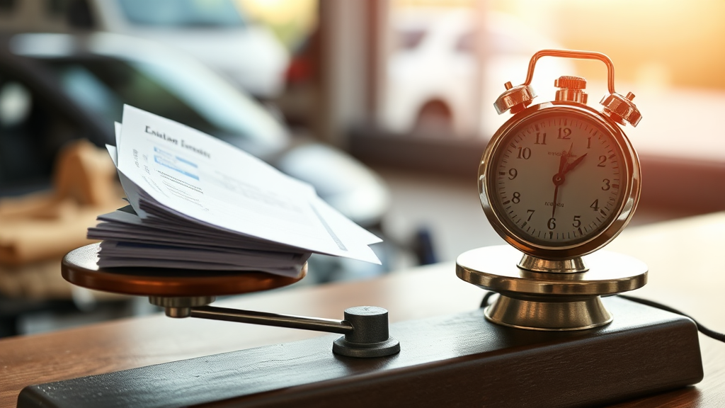 자차 보험 처리, 언제 이득일까? (realistic 스타일)