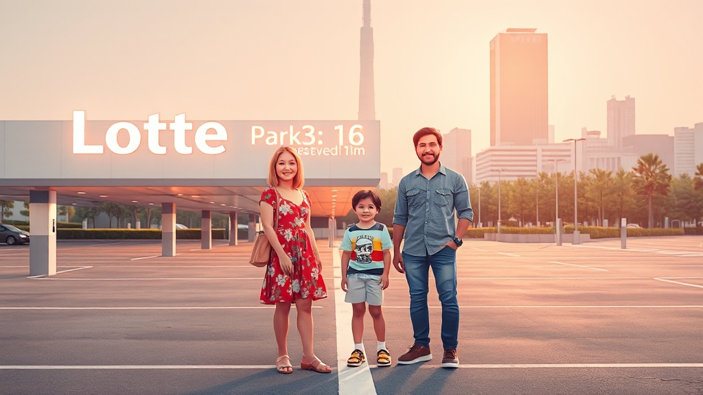 주차 예약 활용 예시 (illustration 스타일)