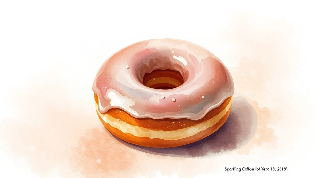 오리지널 글레이즈드, 영양 정보는? (watercolor 스타일)