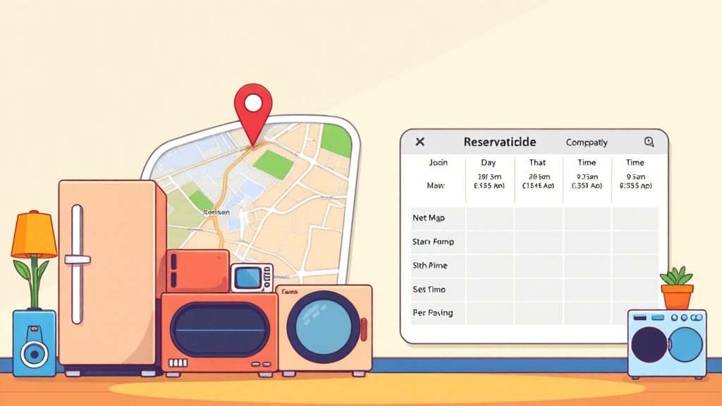 지역별 수거 서비스, 확인 필수! (cartoon 스타일)