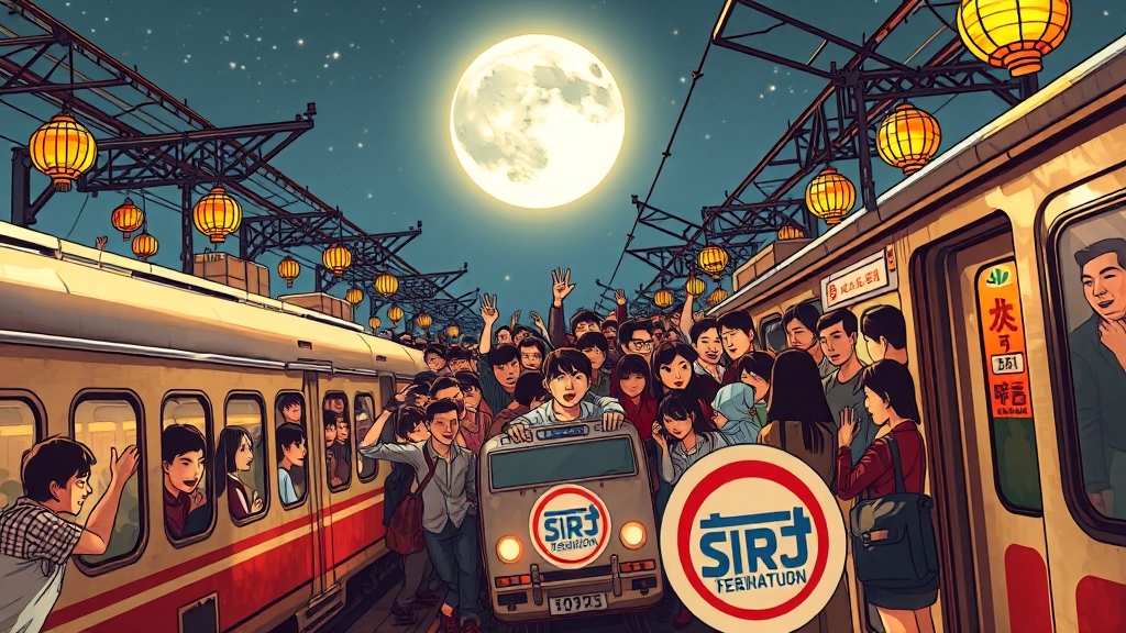 2025 추석 예매 일정 (cartoon 스타일)