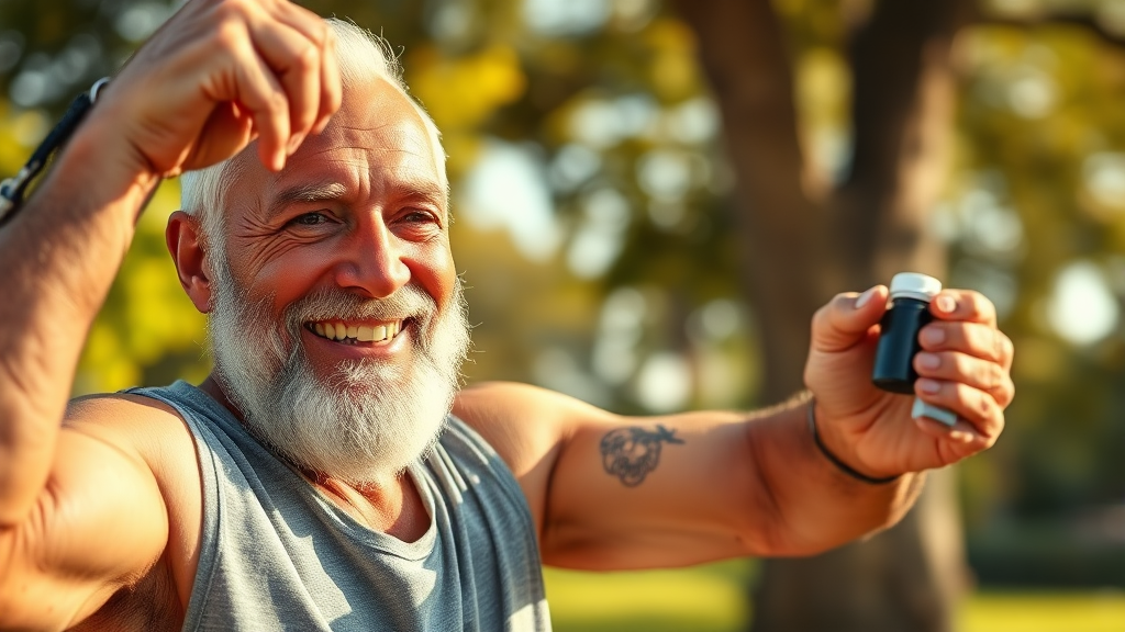 뼈 건강, 꾸준한 관리가 중요해요! (realistic 스타일)