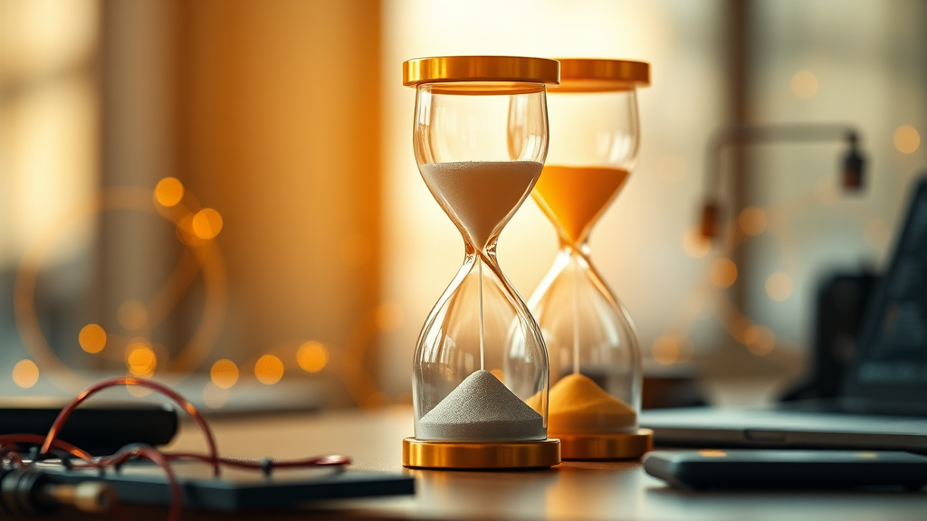 시간 관리 및 루틴 구축 전략 (realistic 스타일)