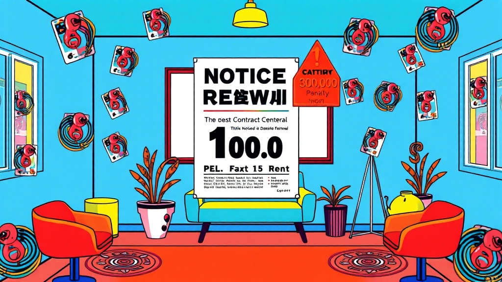 계약 갱신 시 신고 의무 (popart 스타일)