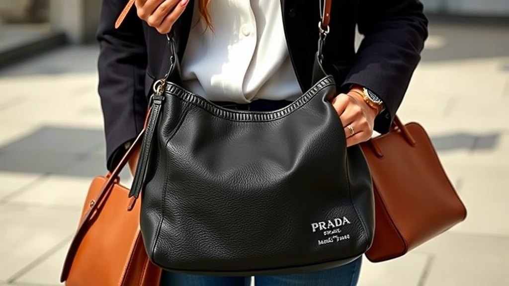 프라다 호보백 스타일링 가이드: 다양한 룩에 어울리는 연출법 (realistic 스타일)