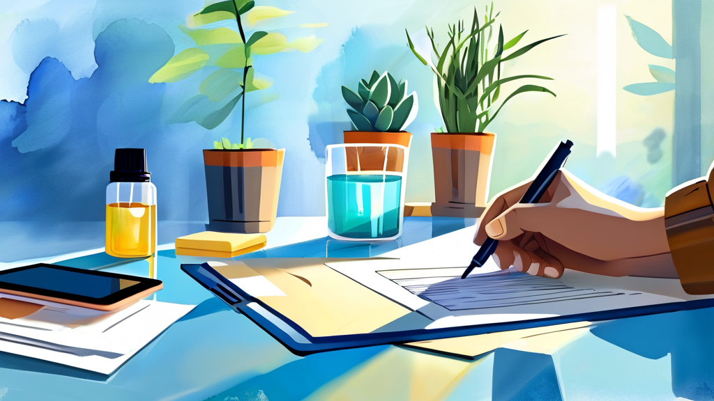 실손 보험금 청구 성공을 위한 핵심 준비 서류 (watercolor 스타일)