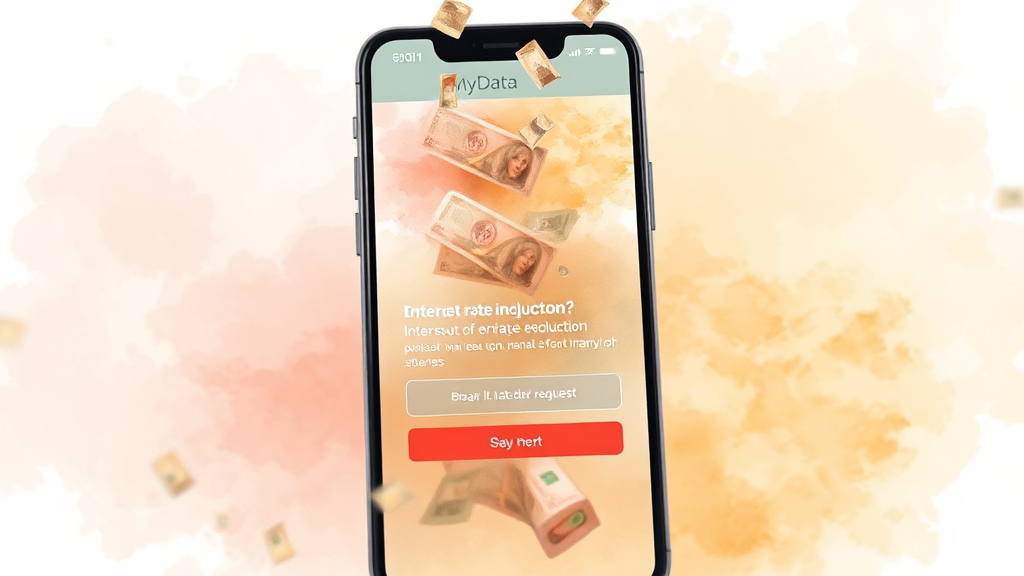 똑똑하게 이자 절약하세요! (watercolor 스타일)