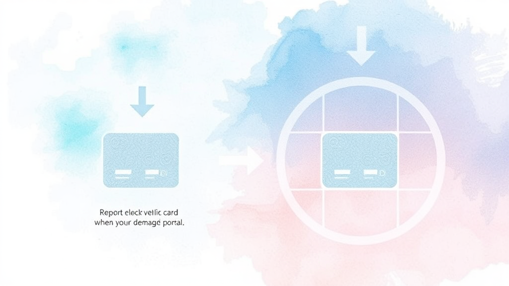 전기차 카드, 분실 및 재발급 시 대처 방법 (watercolor 스타일)