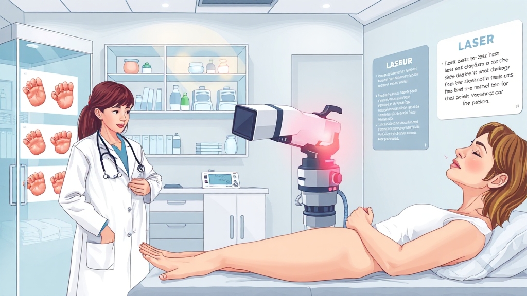 편평사마귀 치료 방법 비교 (illustration 스타일)