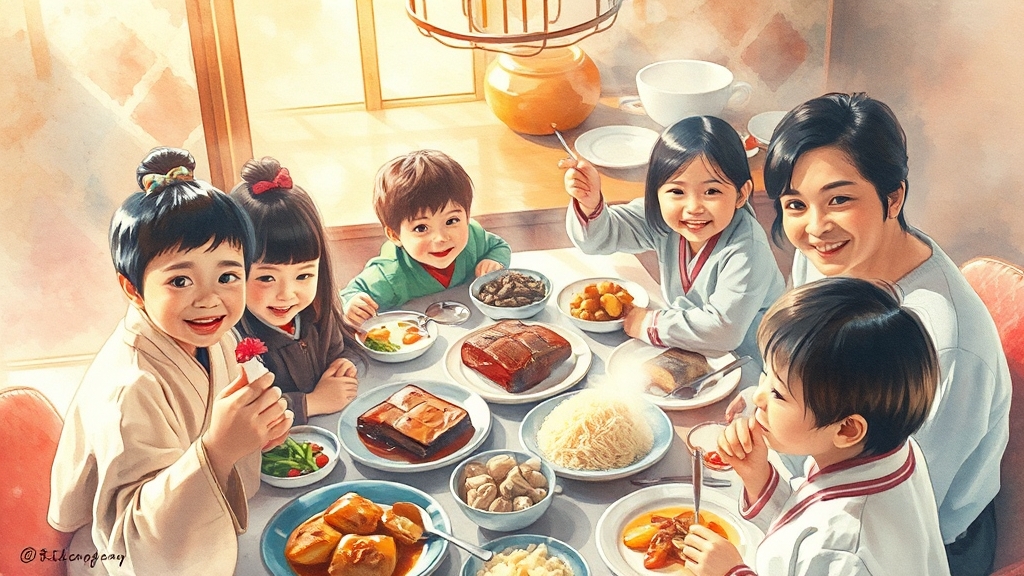 가족 외식, 단체 모임 장소로 딱! (watercolor 스타일)