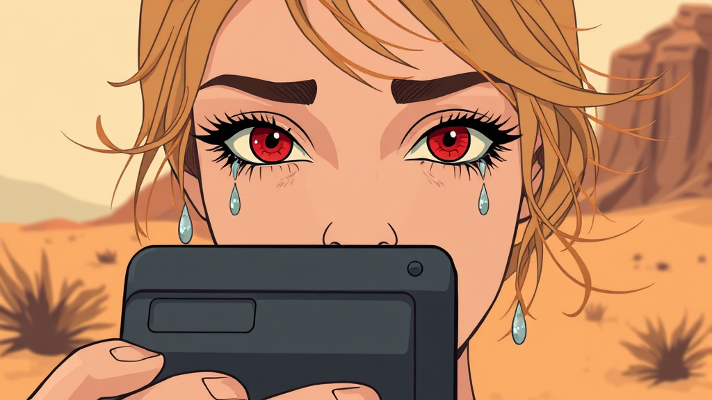 안구건조증 원인과 증상 (illustration 스타일)