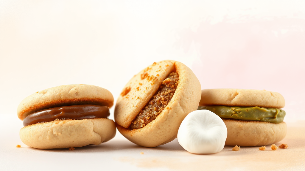 몬트쿠키 두바이 쫀득쿠키, 직접 맛보니? (watercolor 스타일)