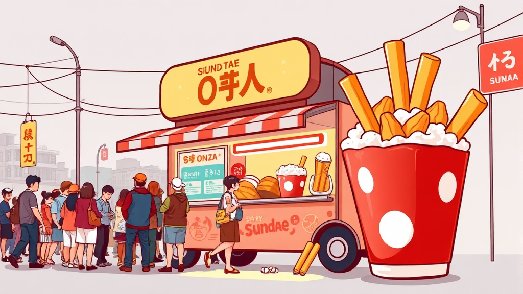 순대트럭 총평 & 추가 정보 (illustration 스타일)