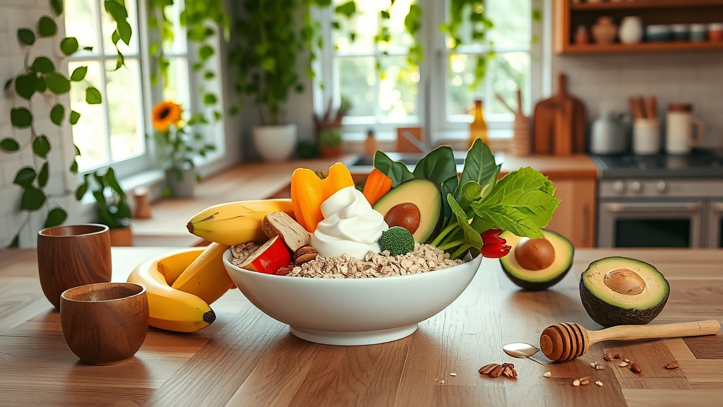 바나나 활용 건강 레시피 (realistic 스타일)