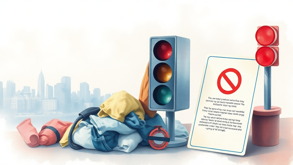 무단 투기 과태료 안내 (watercolor 스타일)