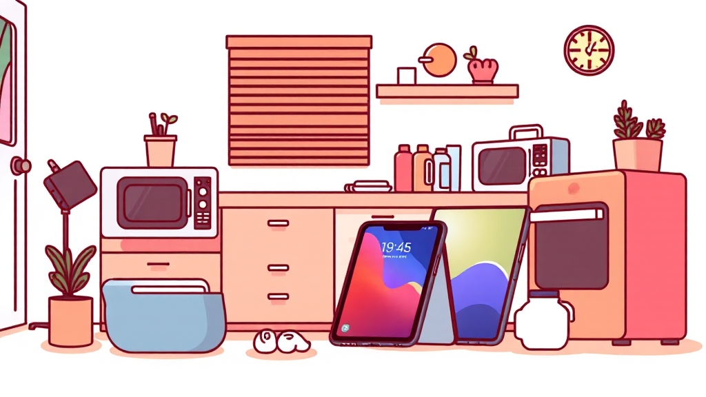 갤럭시 생태계 연동 (cartoon 스타일)