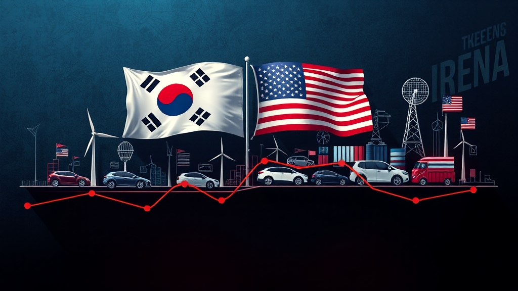한미 FTA, 시작과 변화 (illustration 스타일)