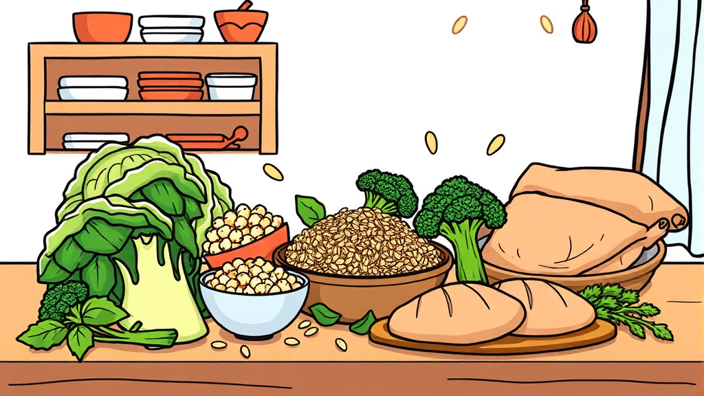 식욕 억제부터 요요 방지까지, 성공적인 다이어트 A to Z 4 포만감을 높이는 음식, 무엇이 있을까? (cartoon 스타일)