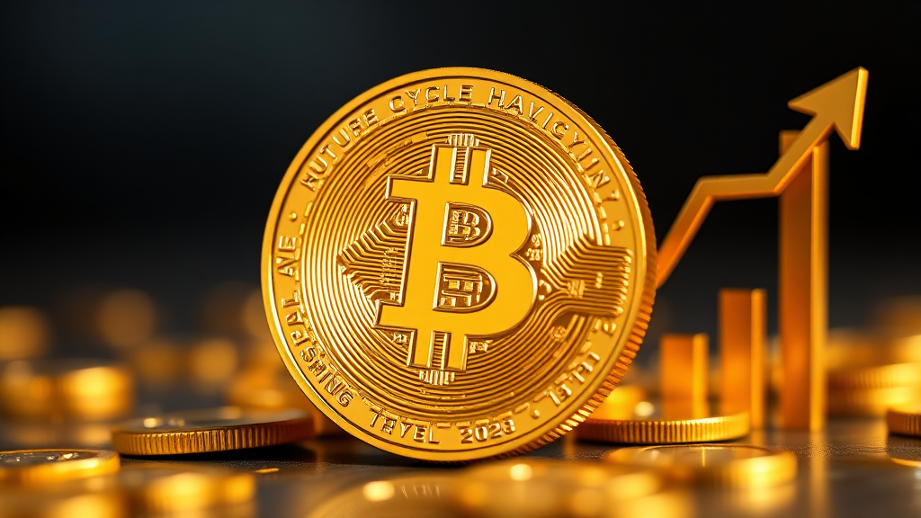 비트코인 반감기 (realistic 스타일)