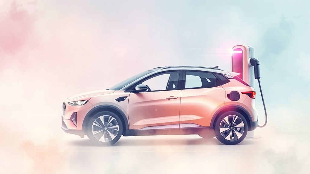 GV60 충전 편의성 및 효율 (watercolor 스타일)