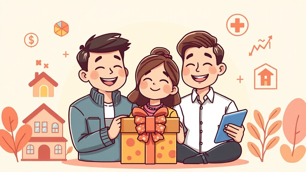 증여세 기본 개념 (cartoon 스타일)