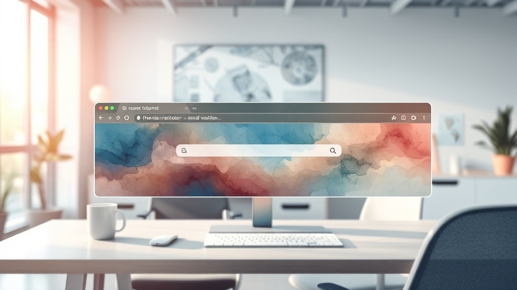 브라우저 기능 비교: 툴바, 제스처 (watercolor 스타일)