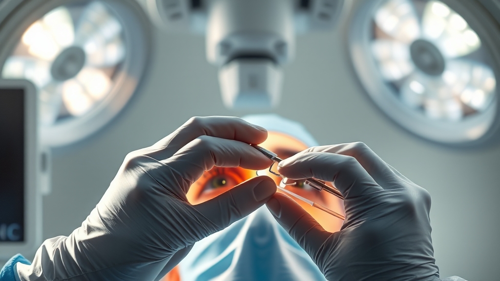 망막박리 치료법 (realistic 스타일)