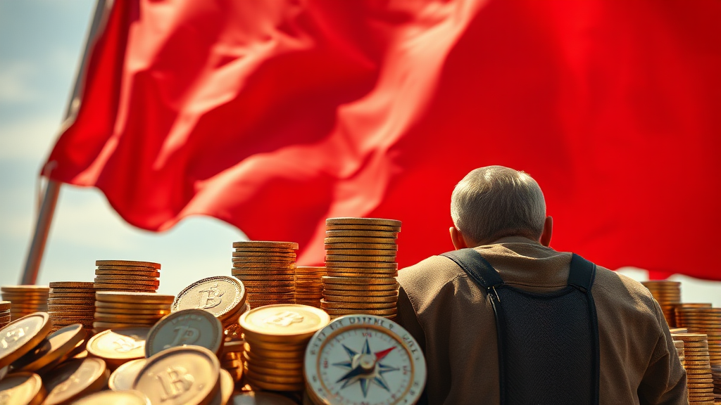 투자 시 유의사항 (realistic 스타일)