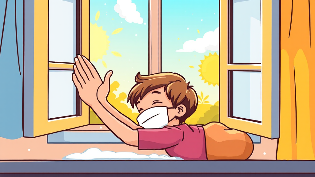 RSV 예방, 생활 습관으로도 가능해요! (cartoon 스타일)