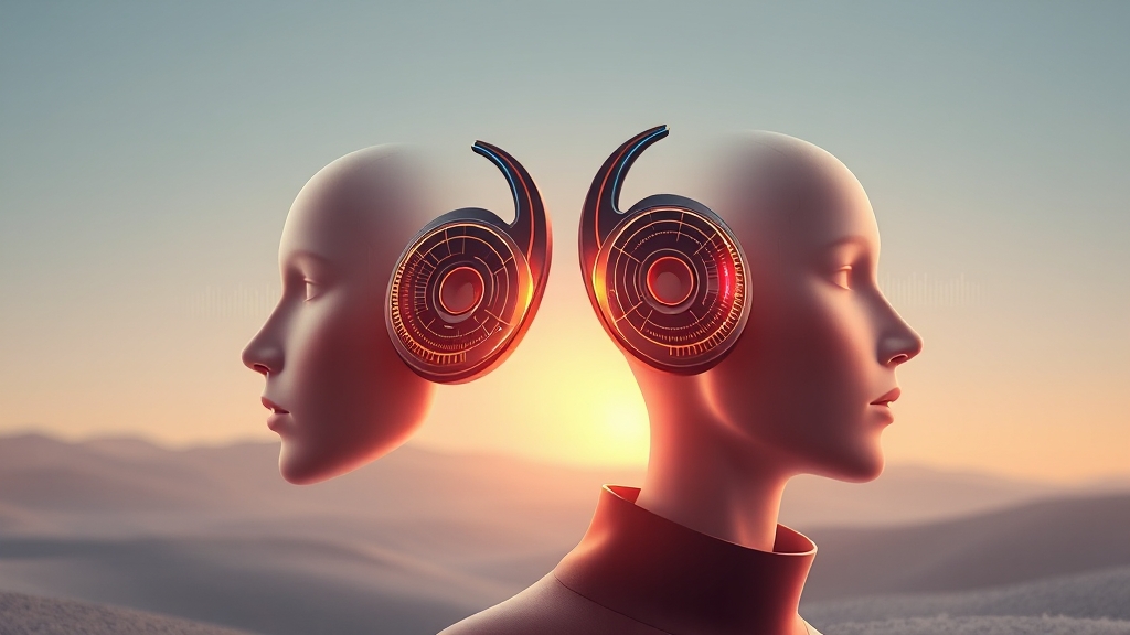 AI 보청기, 미래 기술일까요? (illustration 스타일)
