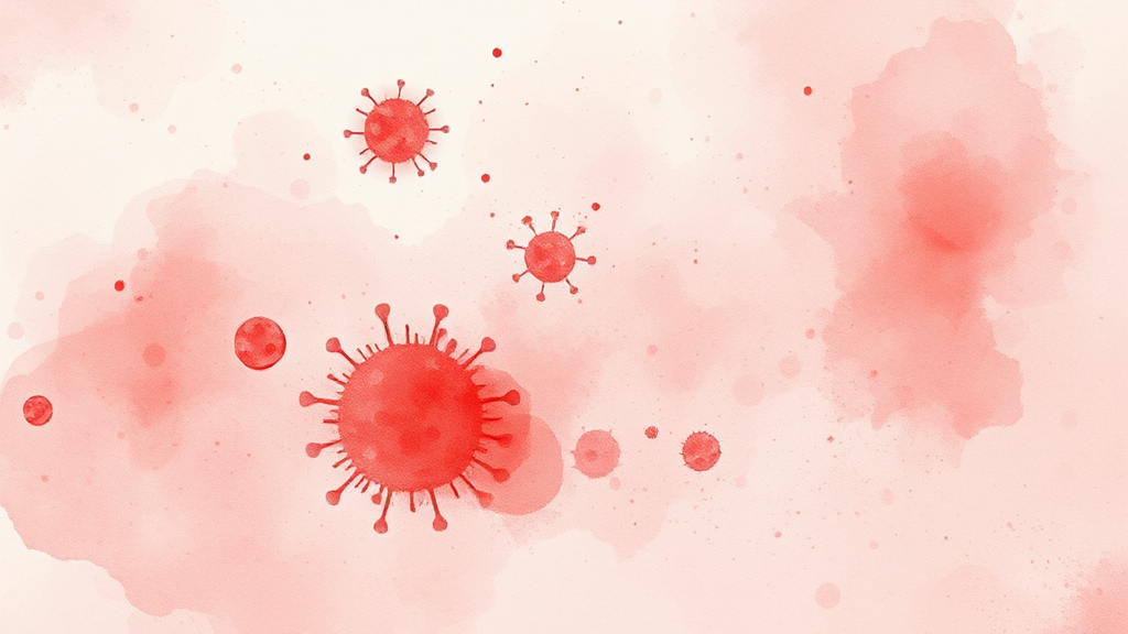 대상포진, 왜 생길까? (watercolor 스타일)