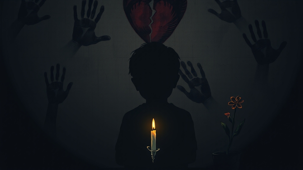 아동 학대 유형별 징후 (illustration 스타일)