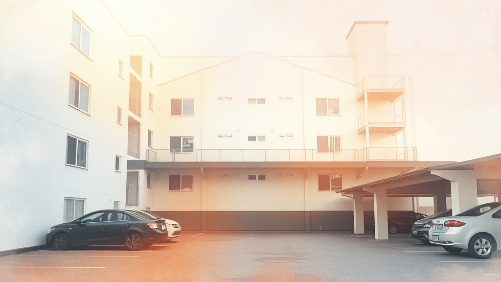 다양한 세대 구성 및 평면 (watercolor 스타일)