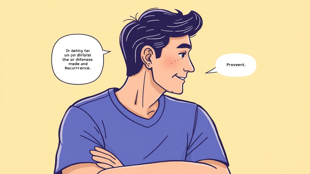 이석증, 궁금증 해결! (illustration 스타일)