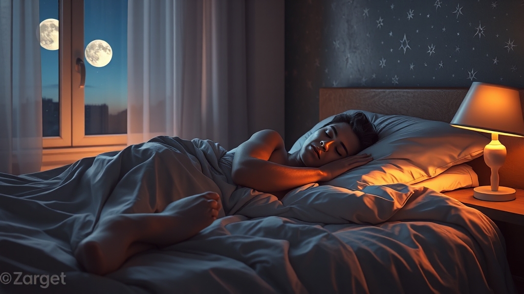 숙면을 위한 팁 (realistic 스타일)