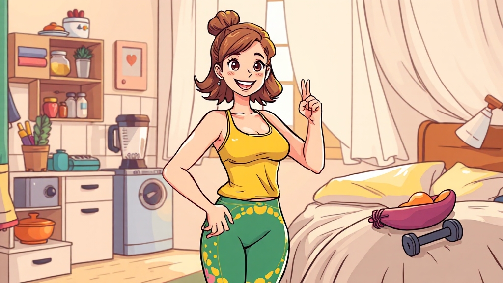 다이어트 후 유지 관리 전략 (cartoon 스타일)