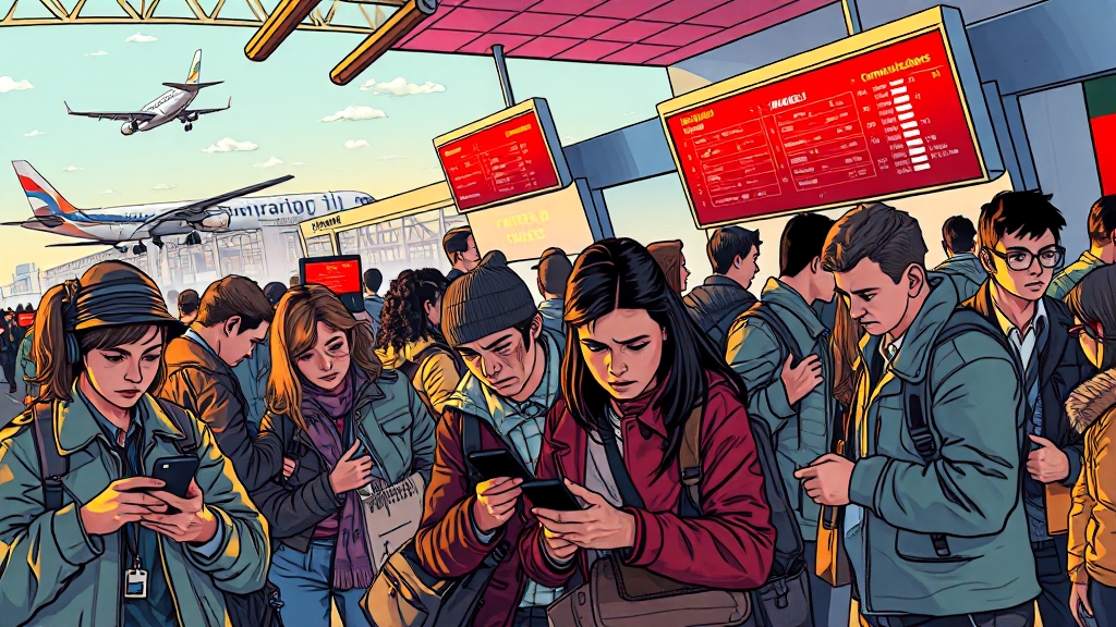 제주도 비행기 결항 대처법: 날씨 영향부터 보상 절차까지 (2025최신) 6 대체 항공편, 어떻게 확보할까? (illustration 스타일)