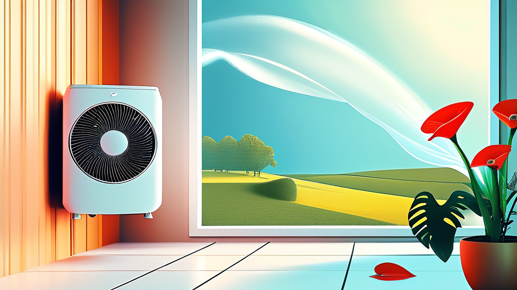 청소 후 달라지는 에어컨 성능과 건강 효과 (illustration 스타일)