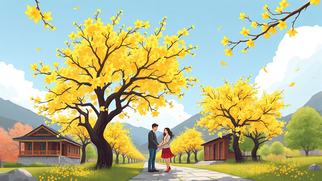 2026 구례 산수유꽃축제 일정 및 장소 완벽 가이드 (illustration 스타일)