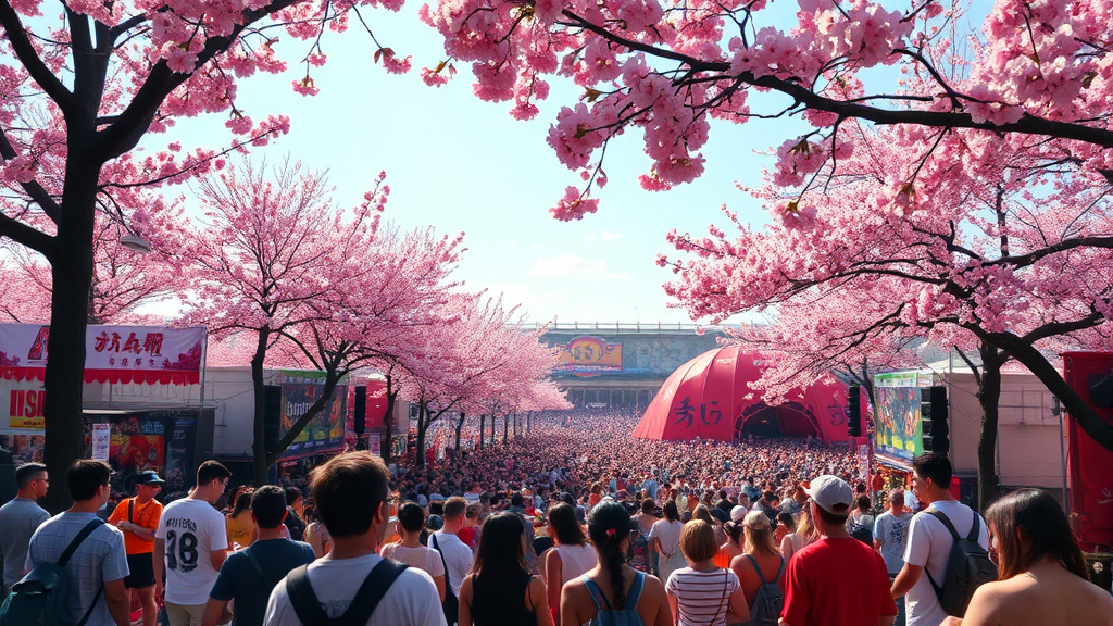 화려한 라인업과 티켓 예매 정보 (realistic 스타일)