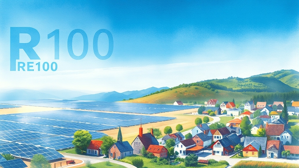 RE100이란 무엇일까요? (watercolor 스타일)