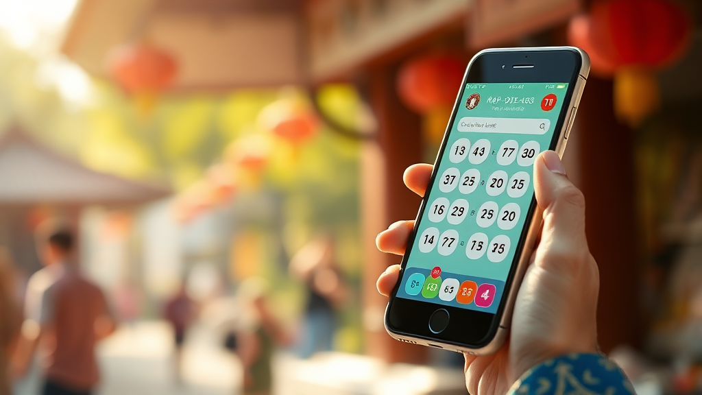 동행복권 앱: 스마트폰으로 로또 구매하는 가장 쉬운 방법 (realistic 스타일)