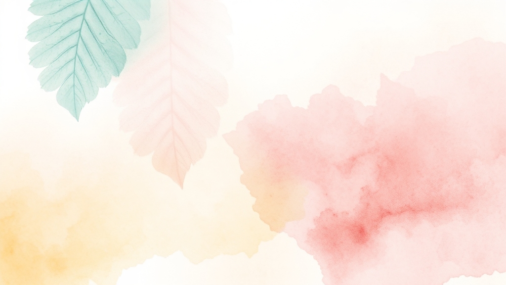 대상자 조건 및 자격 (watercolor 스타일)