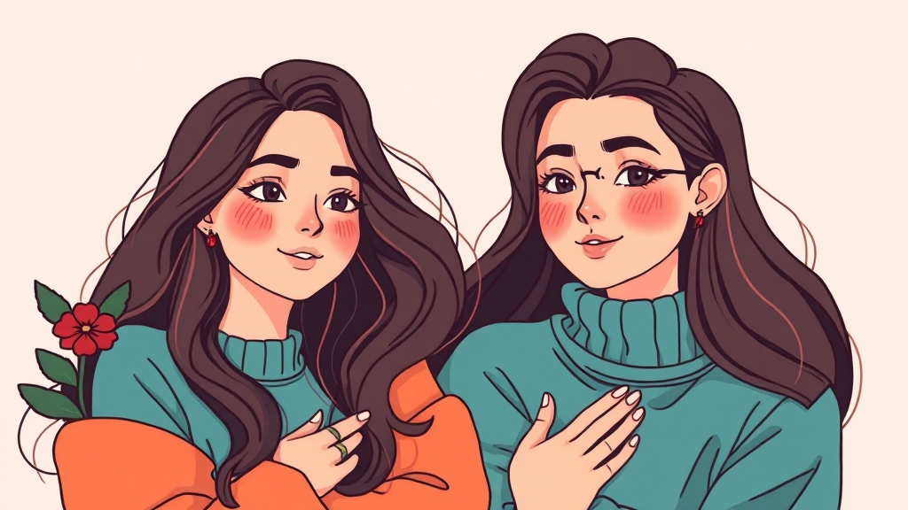 퍼스널 컬러 진단 시작 (illustration 스타일)